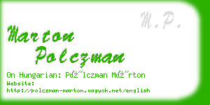 marton polczman business card